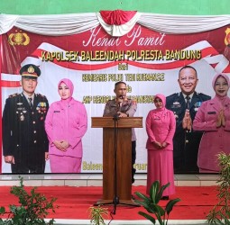 Serah Terima Jabatan Kapolsek Baleendah Polresta Bandung Berjalan Sukses