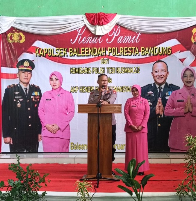 Serah Terima Jabatan Kapolsek Baleendah Polresta Bandung Berjalan Sukses